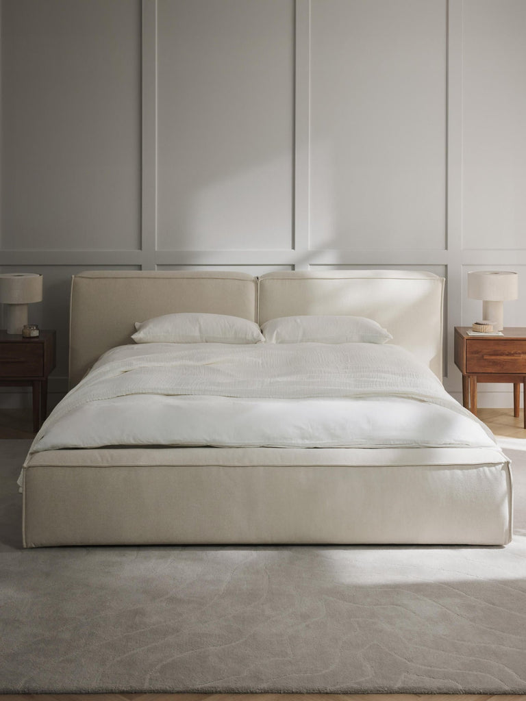 Lit matelassé avec rangement Lennon