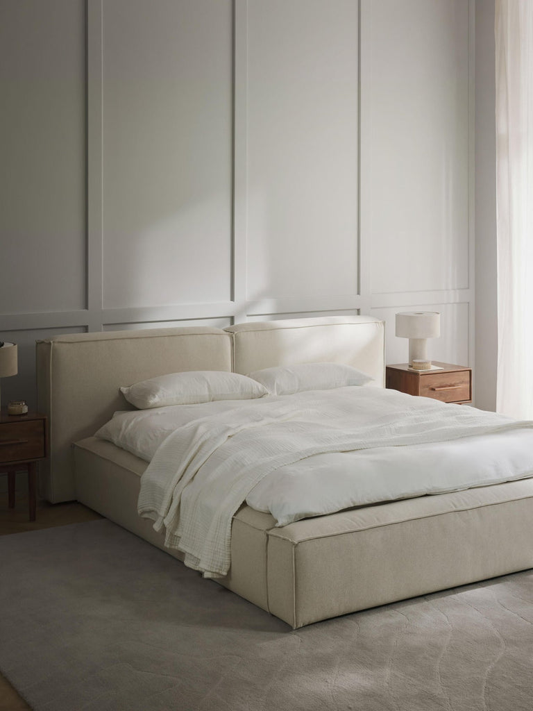 Lit matelassé avec rangement Lennon