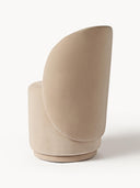 Chaise rembourrée en velours Zeyno