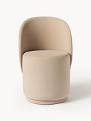 Chaise rembourrée en velours Zeyno