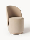Chaise rembourrée en velours Zeyno