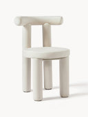 Chaise rembourrée en velours Calan