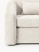 Fauteuil convertible en peluche-bouclette Eliot
