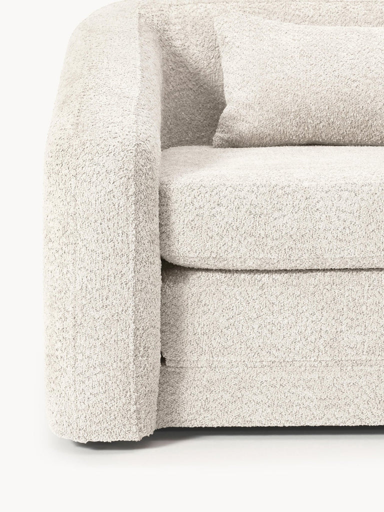 Fauteuil convertible en peluche-bouclette Eliot