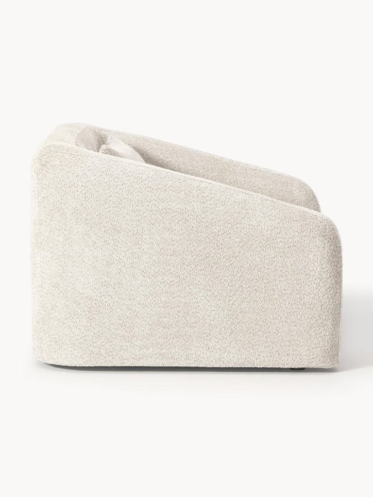 Fauteuil convertible en peluche-bouclette Eliot