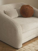 Fauteuil convertible en peluche-bouclette Eliot