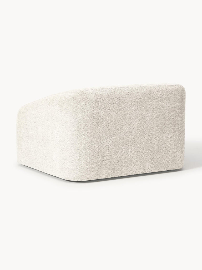 Fauteuil convertible en peluche-bouclette Eliot