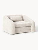 Fauteuil convertible en peluche-bouclette Eliot