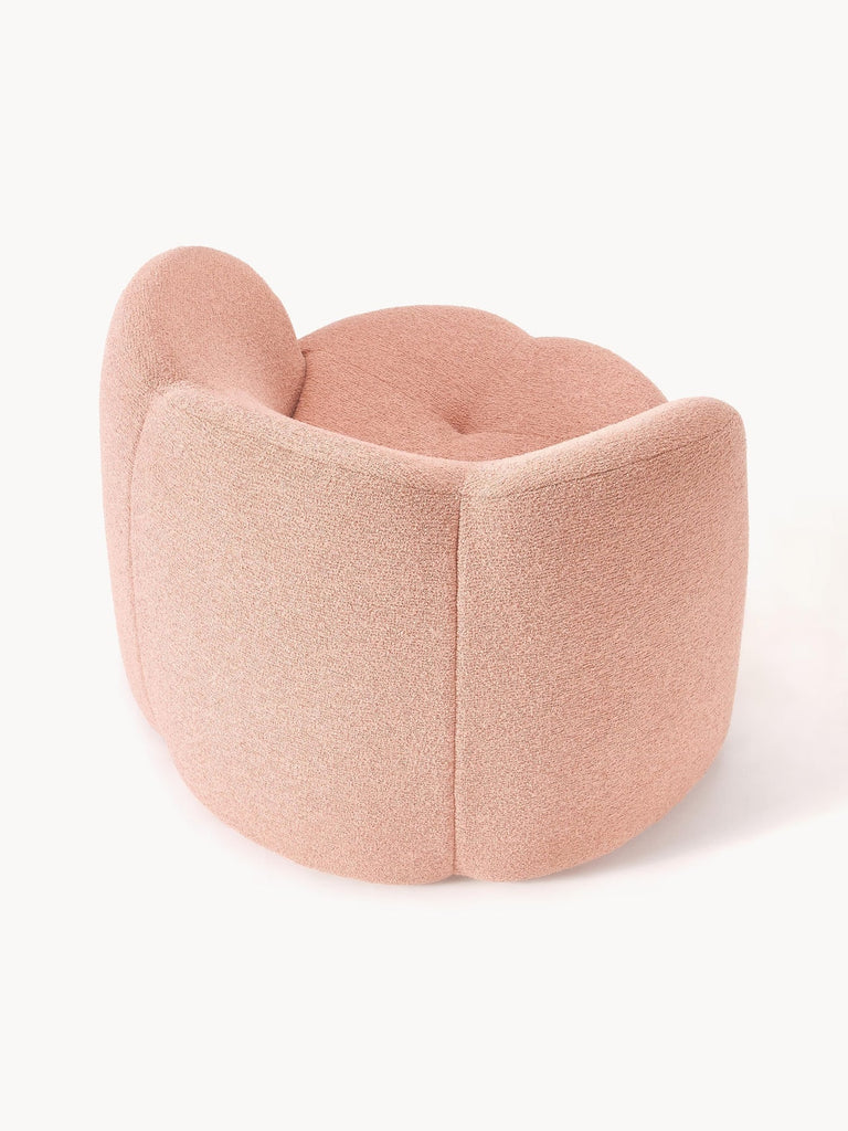 Fauteuil lounge en bouclette Fleur