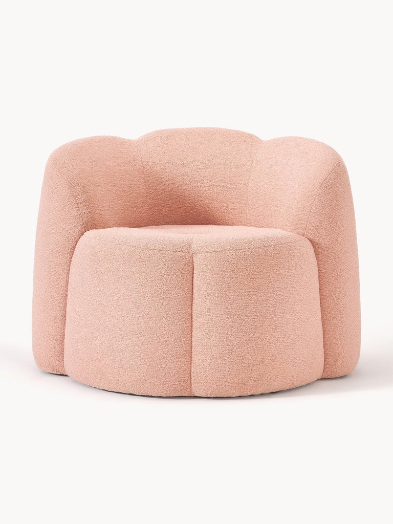 Fauteuil lounge en bouclette Fleur