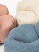 Fauteuil lounge en bouclette Fleur