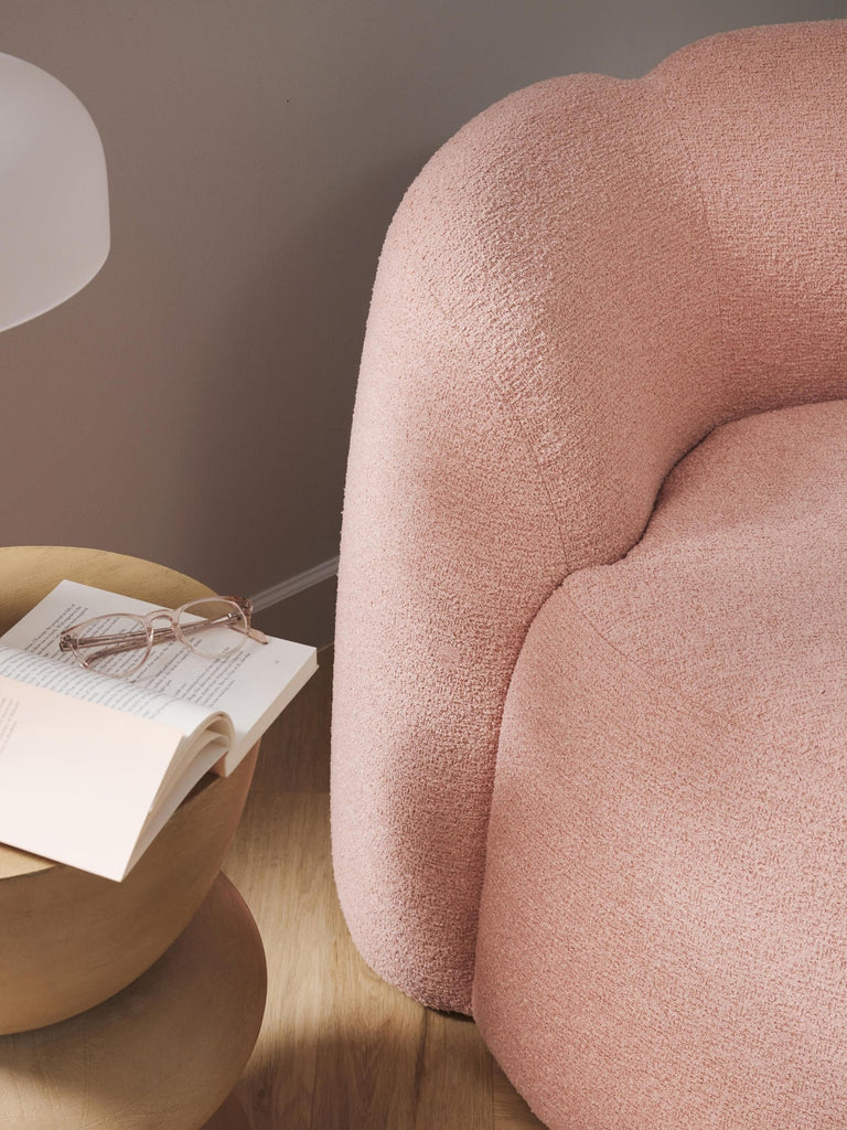 Fauteuil lounge en bouclette Fleur
