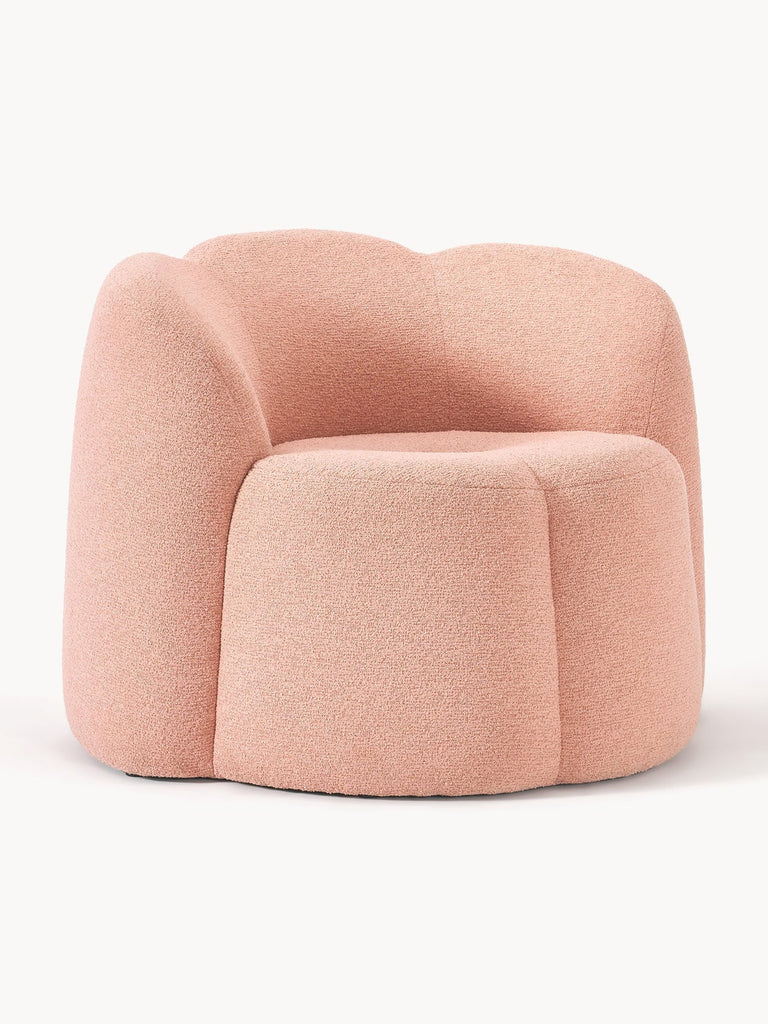 Fauteuil lounge en bouclette Fleur