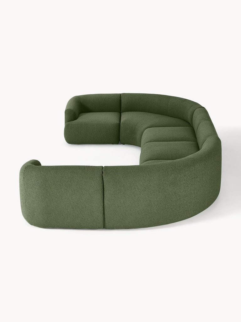 Canapé lounge modulable XL en bouclette Sofia