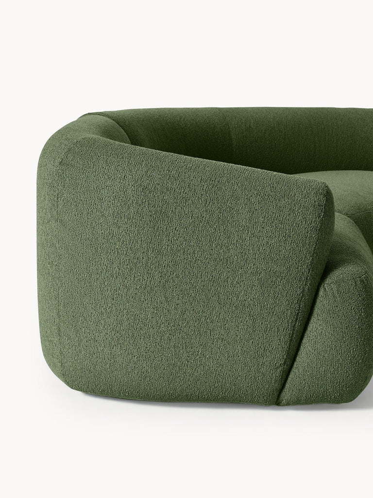 Canapé lounge modulable XL en bouclette Sofia