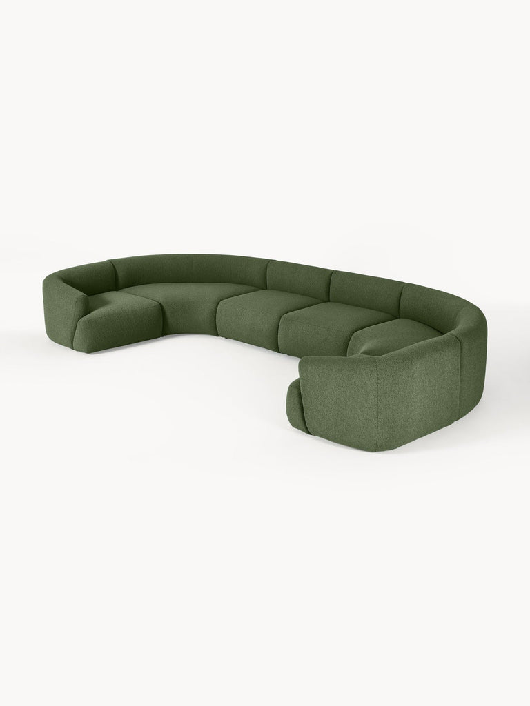 Canapé lounge modulable XL en bouclette Sofia