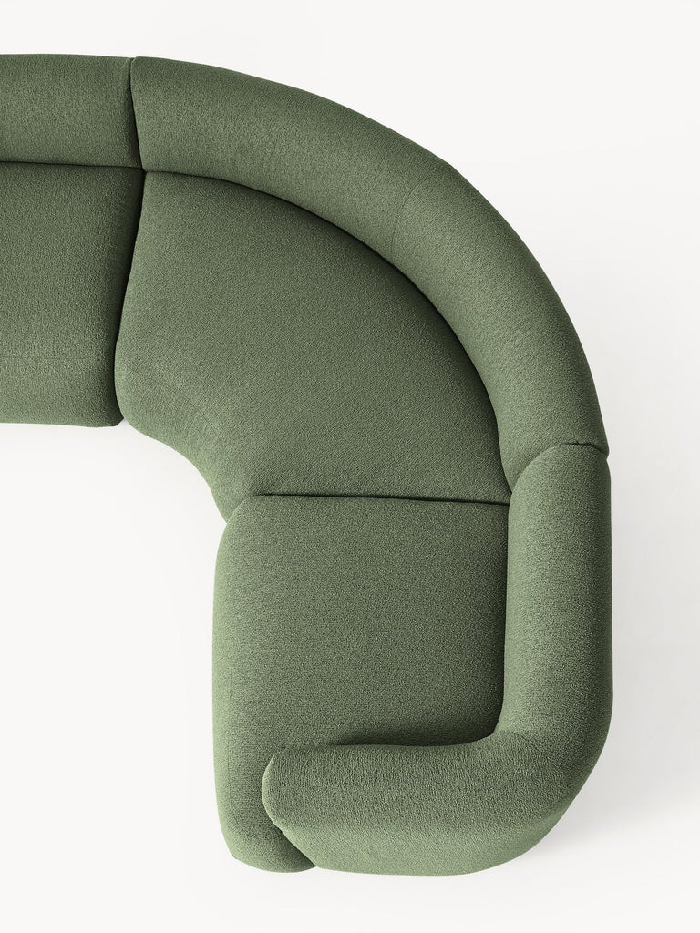 Canapé lounge modulable XL en bouclette Sofia