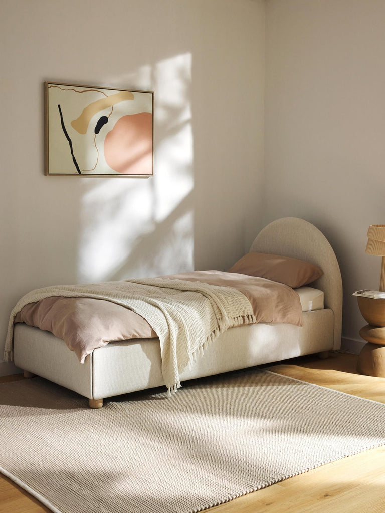 Lit matelassé avec rangement Ebba