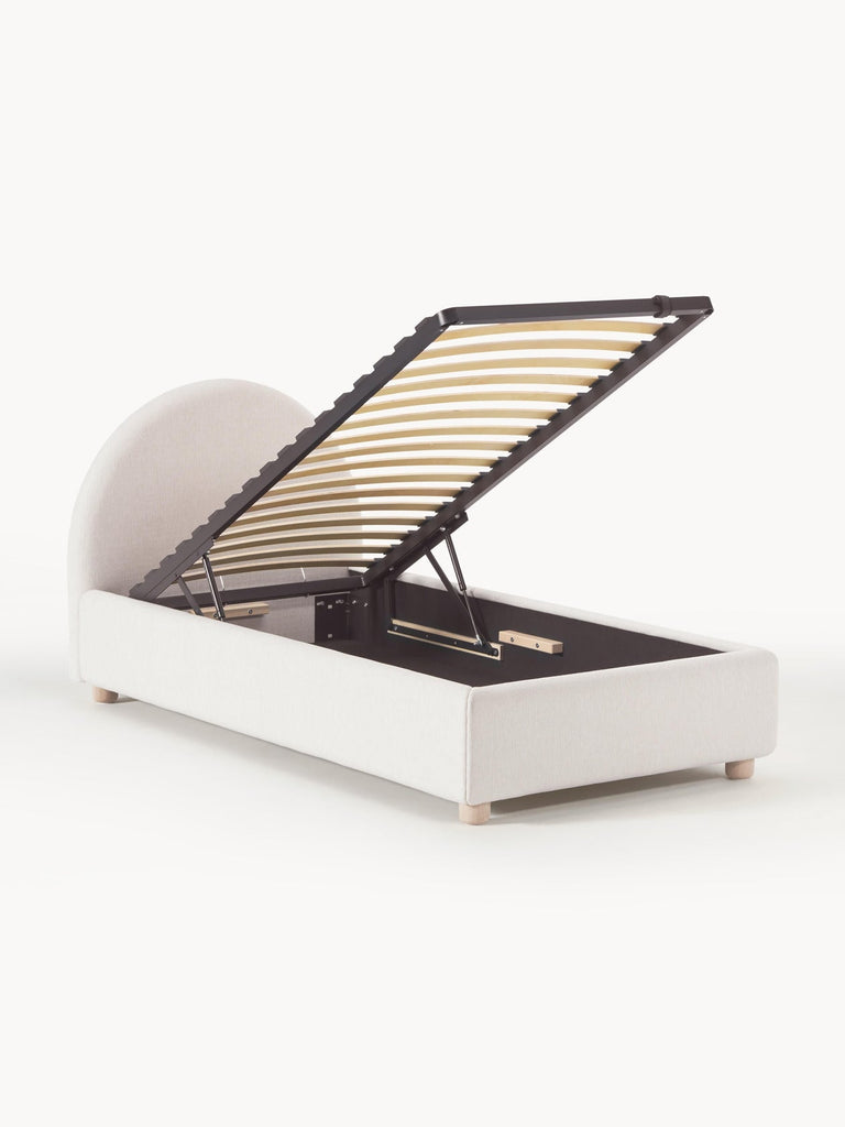 Lit matelassé avec rangement Ebba