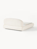 Lit matelassé arrondi en bouclette Alba