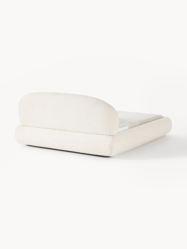 Lit matelassé arrondi en bouclette Alba