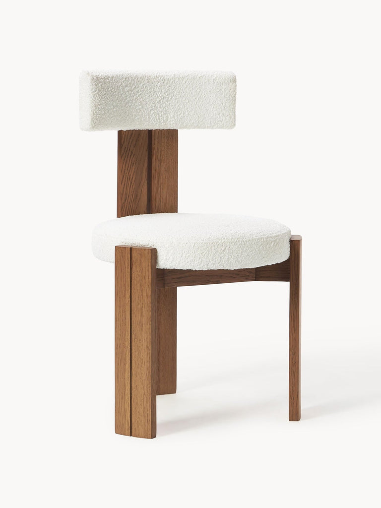 Chaise rembourrée en bouclette Katya