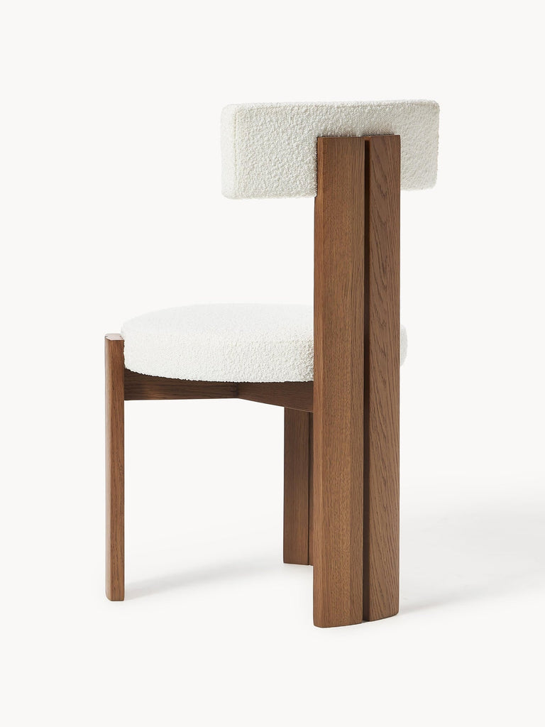 Chaise rembourrée en bouclette Katya