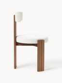 Chaise rembourrée en bouclette Katya
