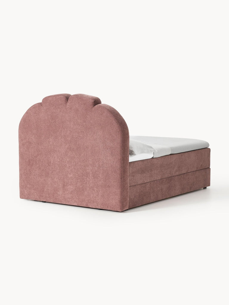 Lit à sommier tapissier avec espace de rangement Romia