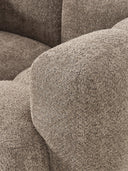 Fauteuil lounge en peluche-bouclette Tayla