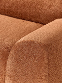 Canapé d'angle modulable 4 places en peluche-bouclette Wolke