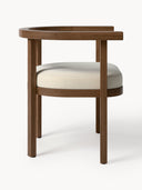Chaise de jardin en acacia avec coussin d'assise Matheus