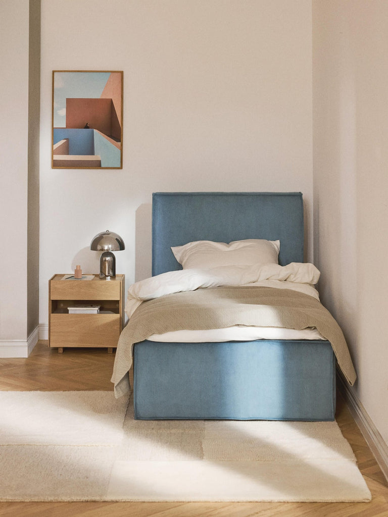 Lit matelassé en velours côtelé avec rangement Dream