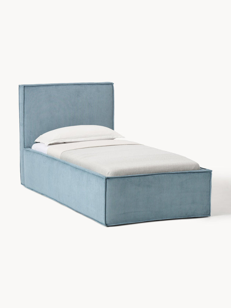 Lit matelassé en velours côtelé avec rangement Dream