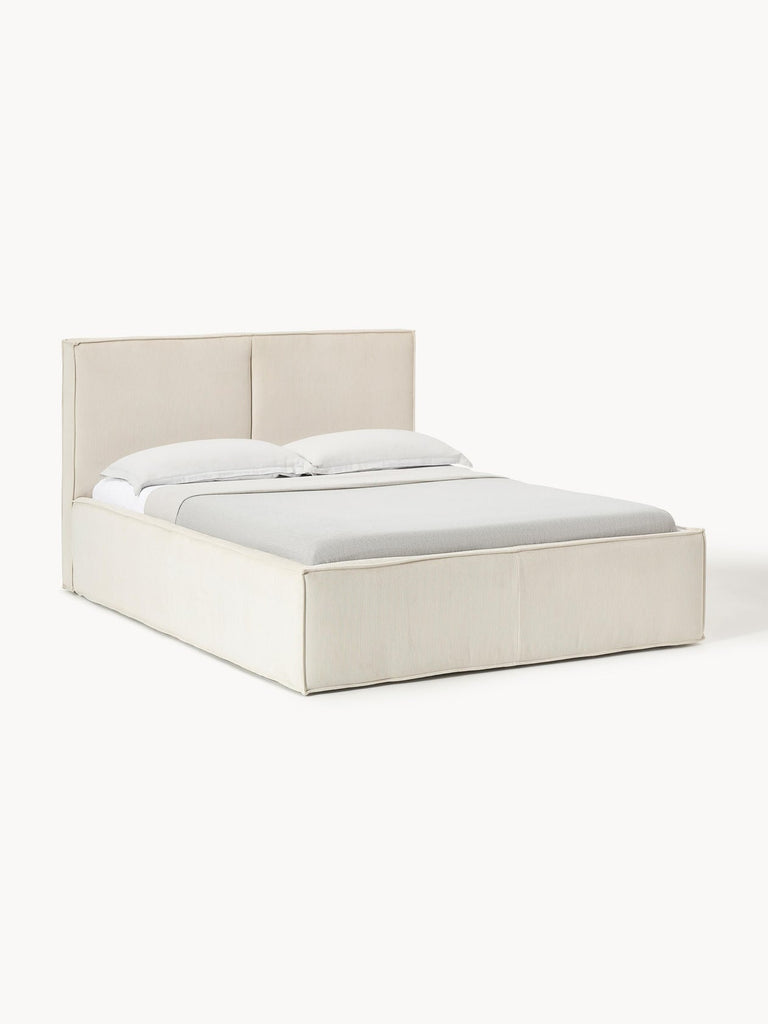 Lit matelassé en velours côtelé avec rangement Dream