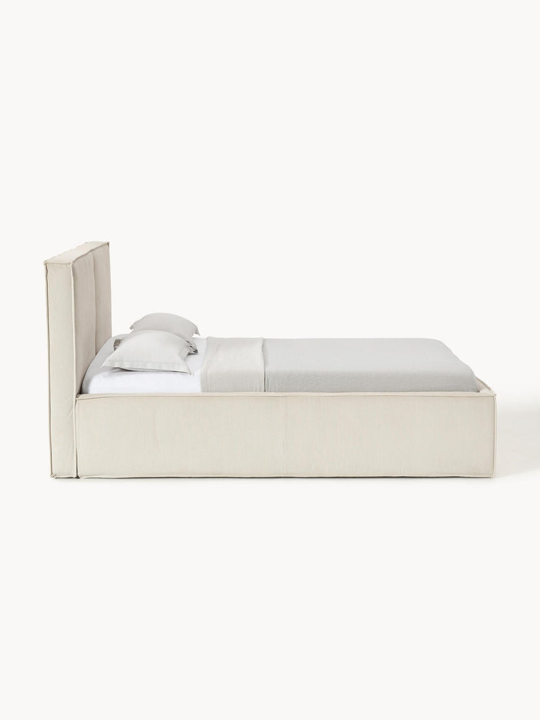 Lit matelassé en velours côtelé avec rangement Dream
