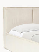 Lit matelassé en velours côtelé avec rangement Dream