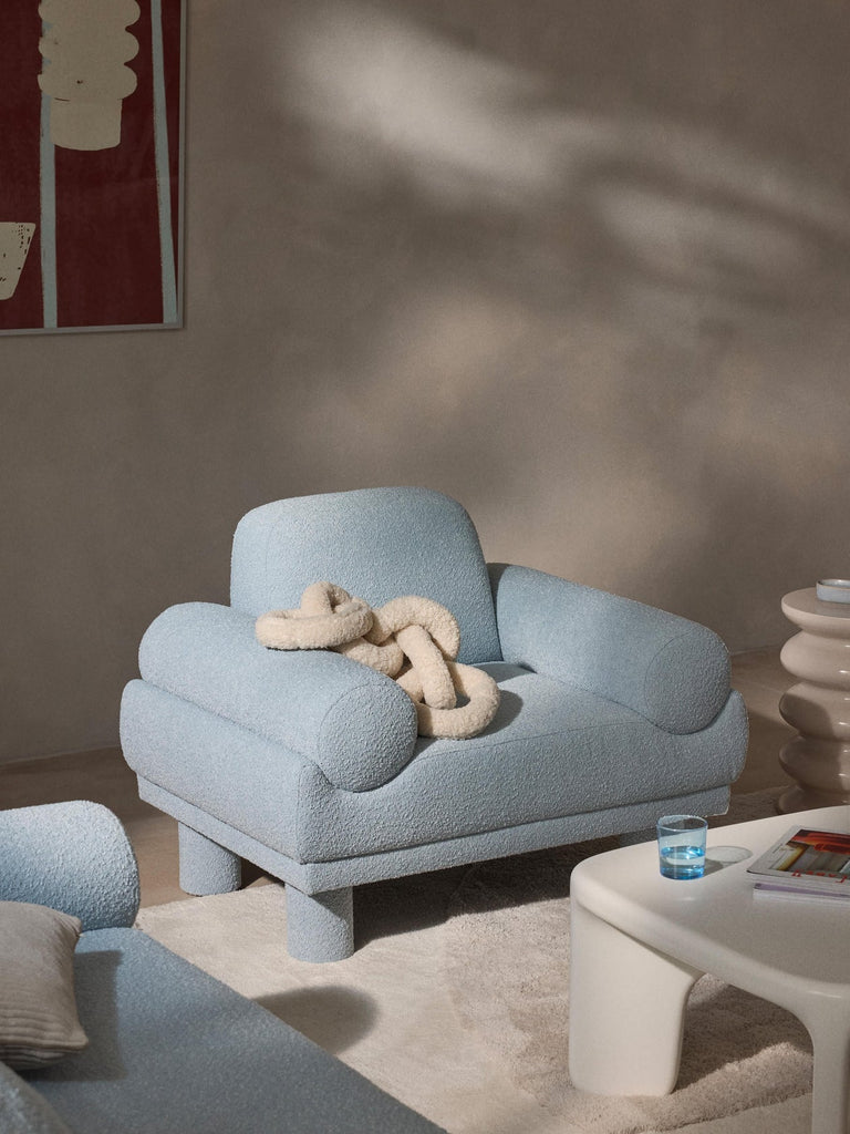 Fauteuil en bouclette Lilo