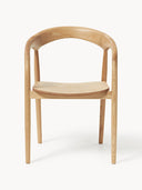 Chaise à accoudoirs en frêne Camille