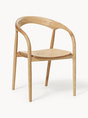 Chaise à accoudoirs en frêne Camille