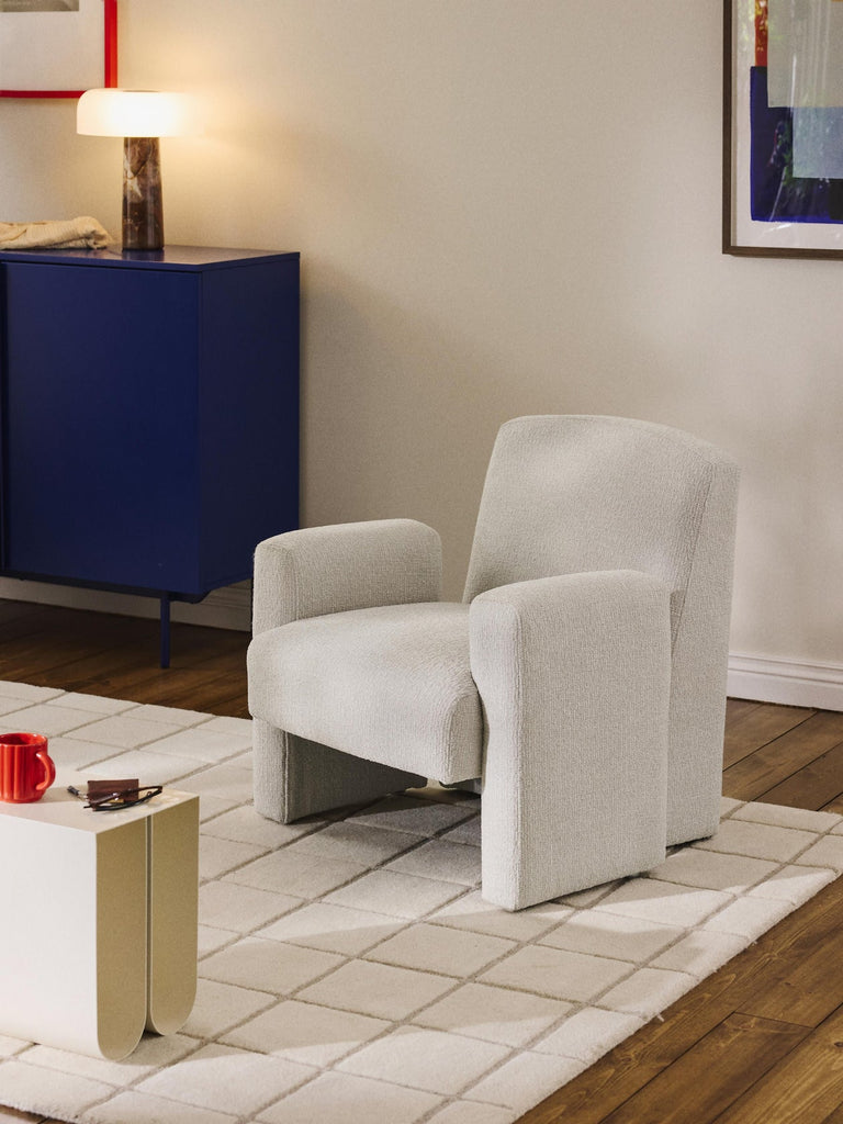 Fauteuil lounge en bouclette Aven