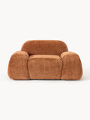 Fauteuil lounge en peluche-bouclette Wolke