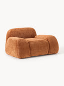Fauteuil lounge en peluche-bouclette Wolke