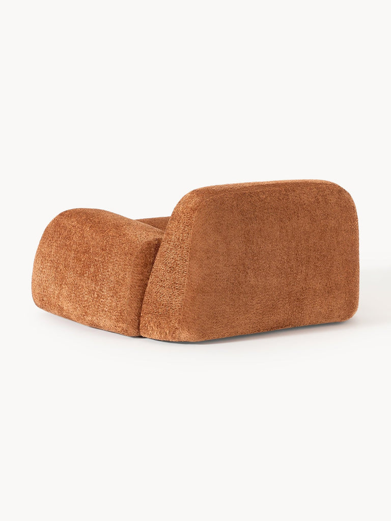 Fauteuil lounge en peluche-bouclette Wolke