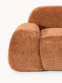 Fauteuil lounge en peluche-bouclette Wolke