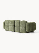 Canapé modulable 3 places en peluche-bouclette Tayla