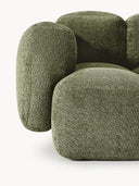 Canapé modulable 3 places en peluche-bouclette Tayla
