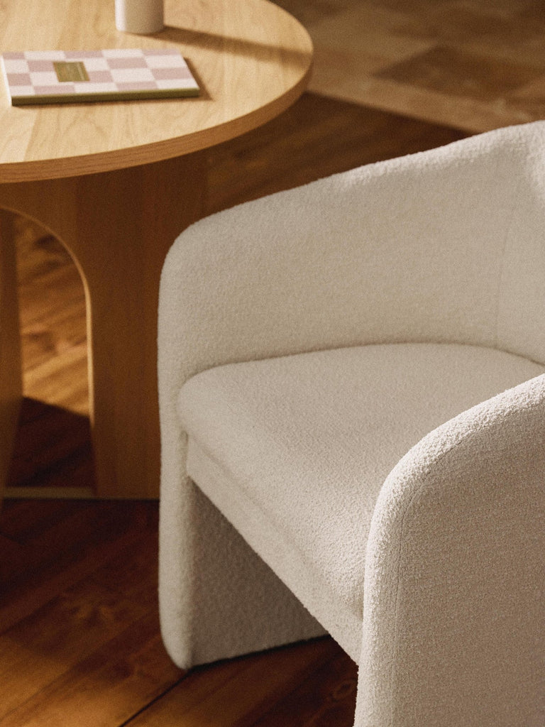 Fauteuil en bouclette Mairo