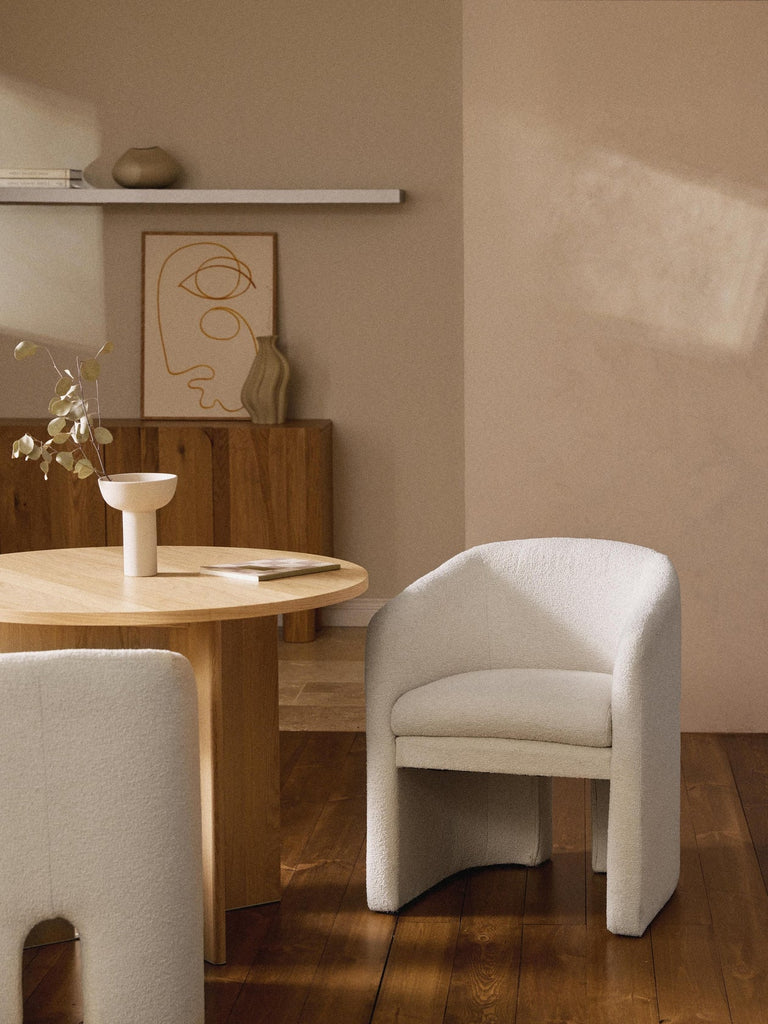 Fauteuil en bouclette Mairo