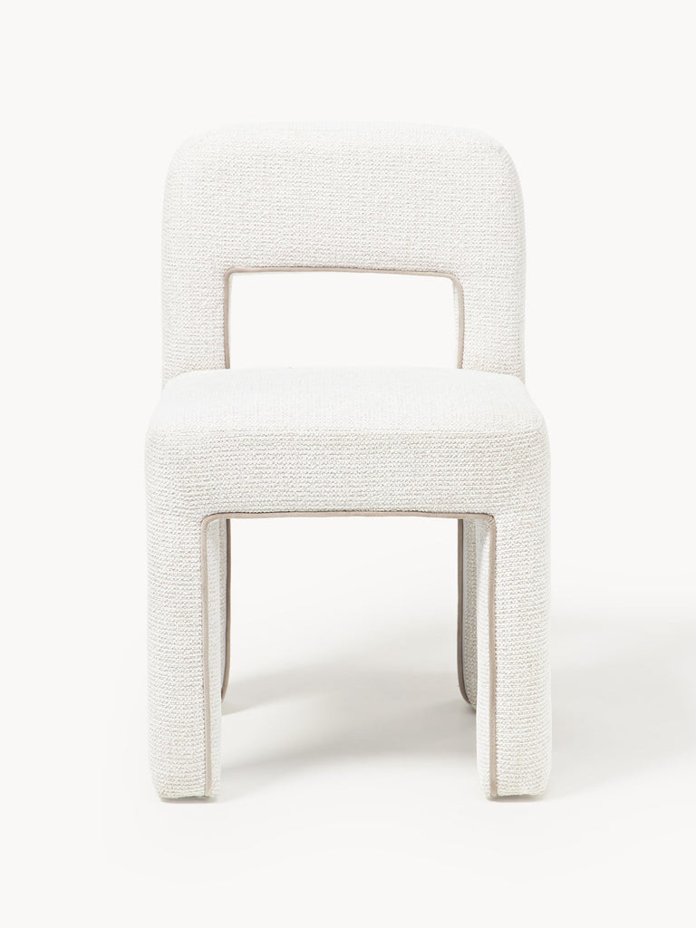 Chaise rembourrée en bouclette Ana
